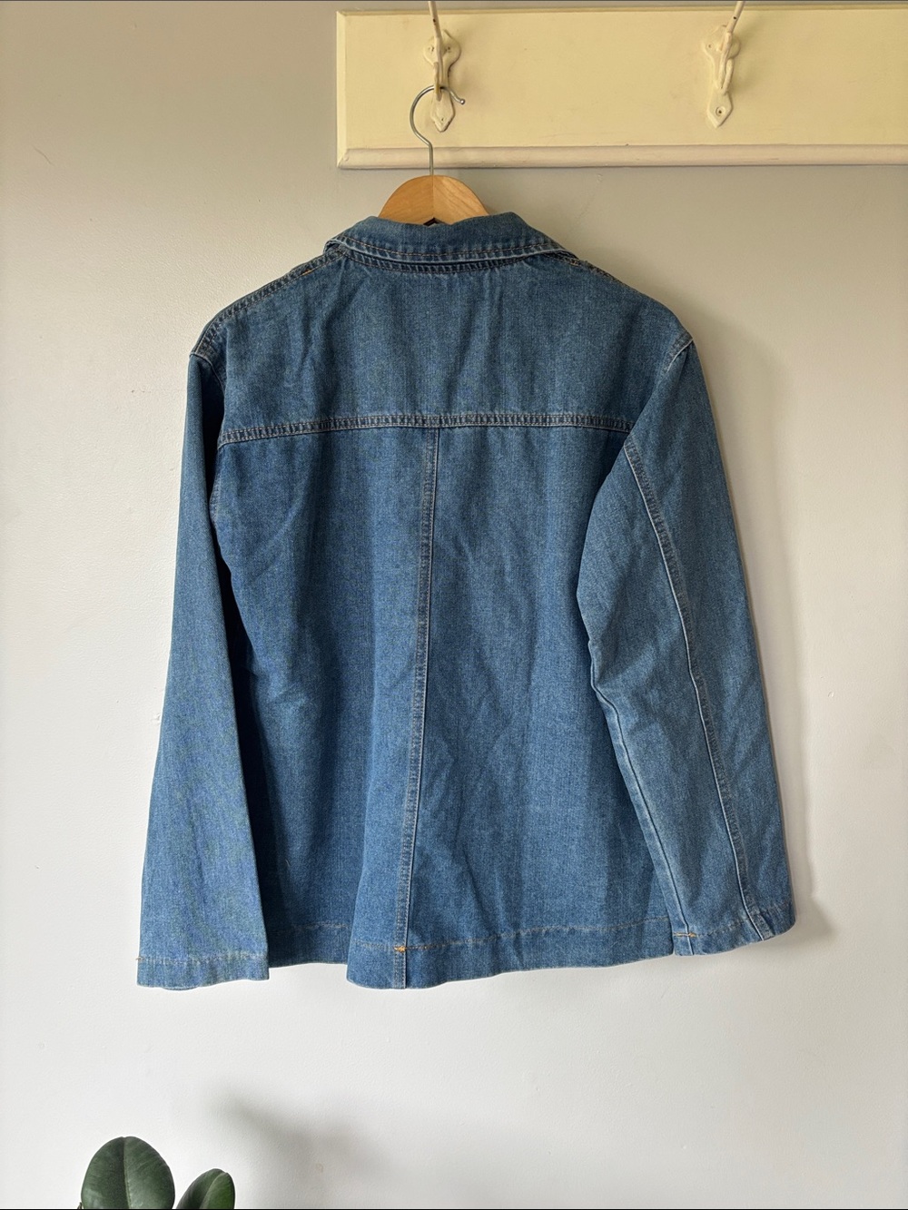 UTCOCO NWT Denim Jacket Blazer Jean Jacket Blue - Picture 7 of 8